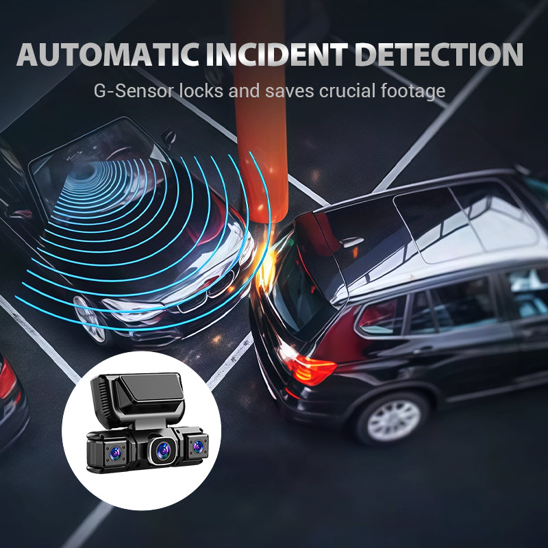 🔥HOT SALE NOW🚗 360° all-around protection—drive with confidence, worry-free recording! ✨4-Channel 360° Dash Cam