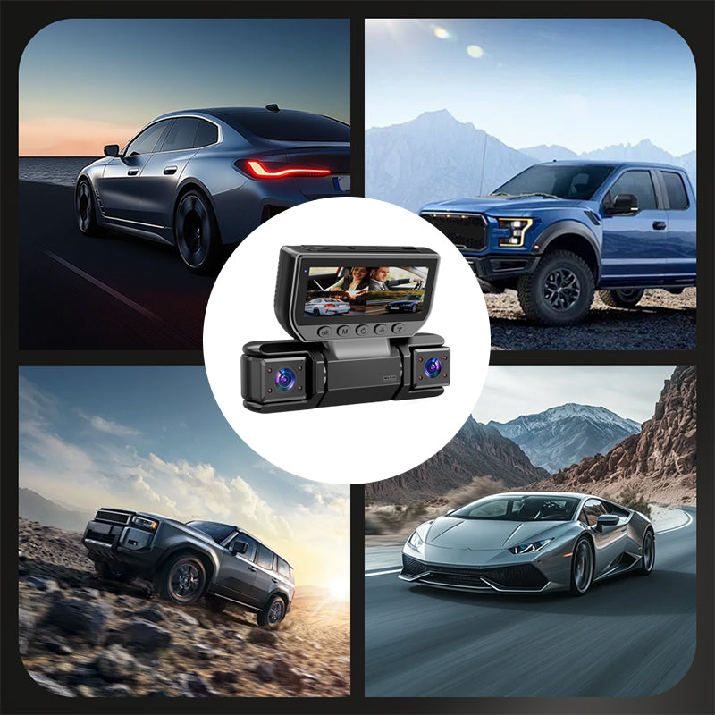 🔥HOT SALE NOW🚗 360° all-around protection—drive with confidence, worry-free recording! ✨4-Channel 360° Dash Cam