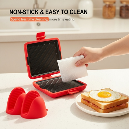 🥪 LIMITED-TIME OFFER—50% OFF! 🔥 Microwave Toaster & Sandwich Maker – Fast Cooking, Non-Stick & Easy to Clean ✨
