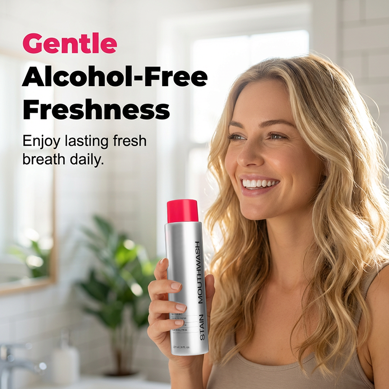 🥳2026 HOT SALE🥳😁 50% OFF! ✨Stain‑Removing Whitening Mouthwash – Lifts coffee & tea stains, alcohol‑free. Instant gunk binding, long‑lasting minty fresh. Gentle enough for daily use. 🦷💙