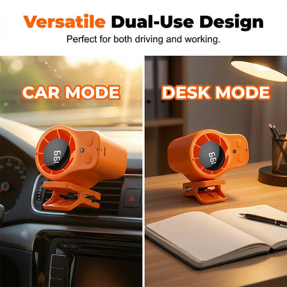 🏆Special Price £10.99 ! 🔥Buy more save more⏰Hands-Free Personal Cooling Fan with LED Display